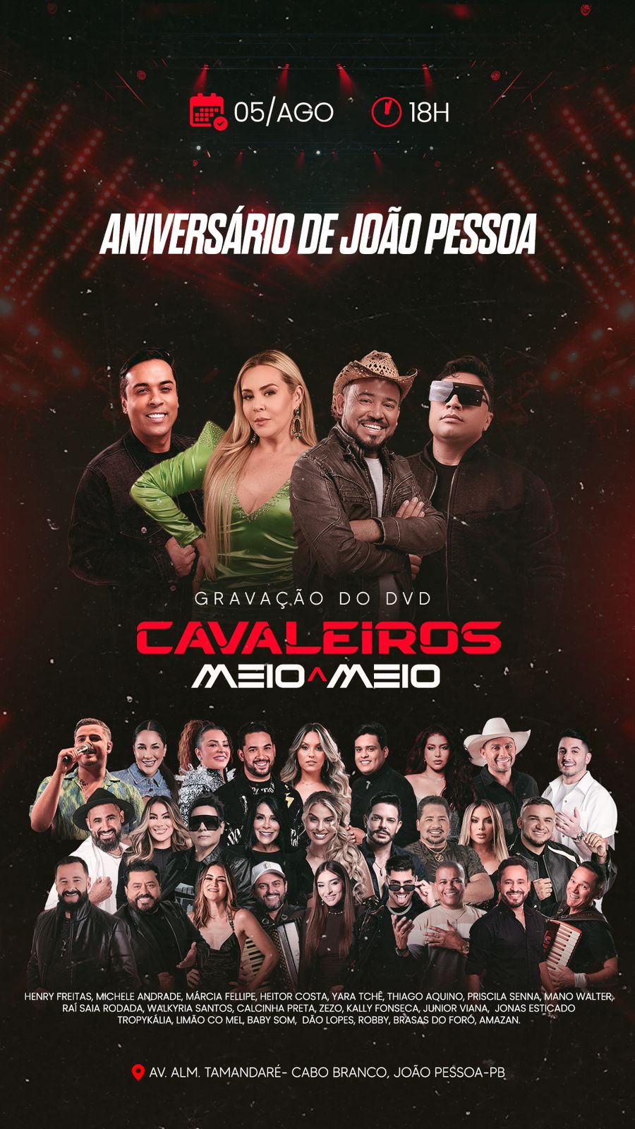 Cavaleiros do Forró grava DVD MEIO A MEIO em João Pessoa - Blog do